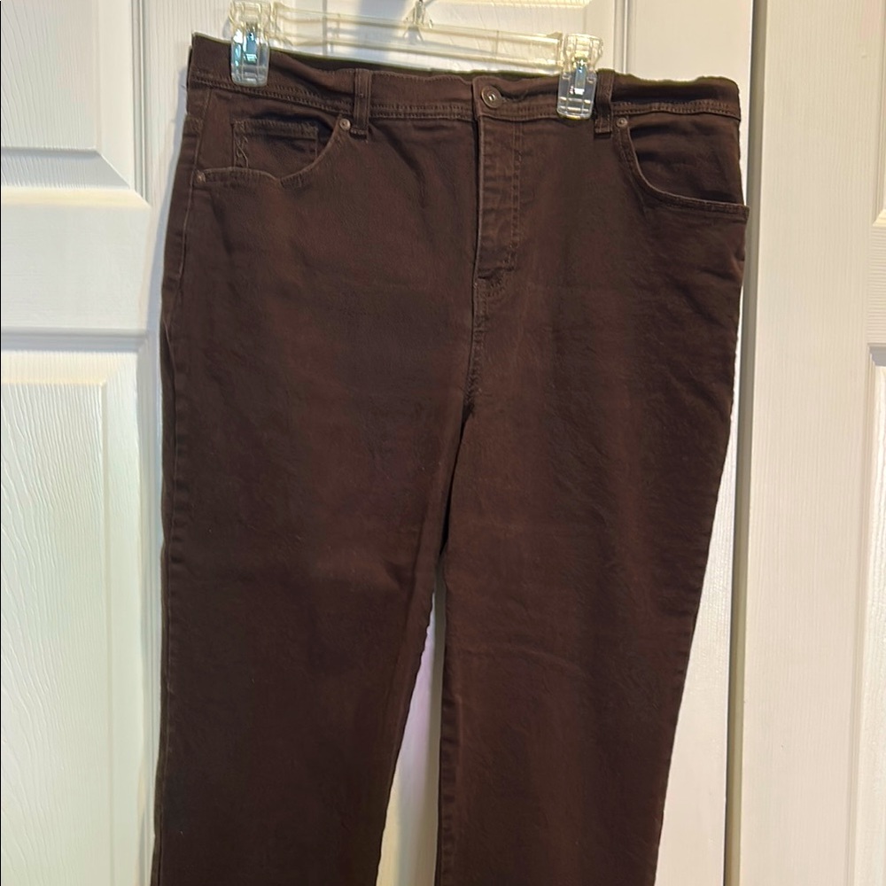 Classic Brown Women's  Tummy Control Jeans